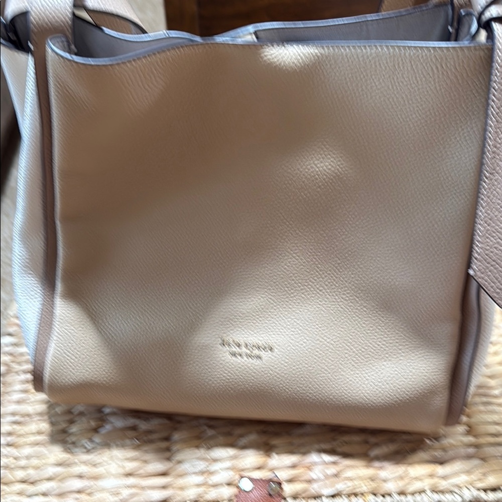 Kate Spade Tan Leather Tote Bag